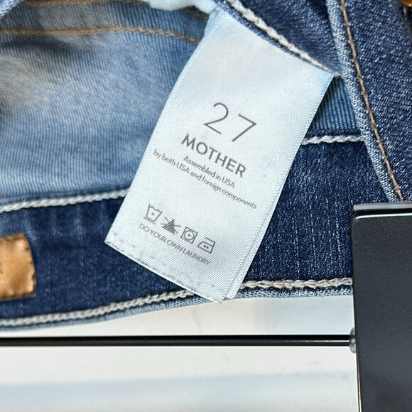 MOTHER The Insider Crop Step Fray in Wash Teaming Up Size US 27 - Picture 7 of 13